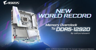 Z890 AORUS TACHYON ICE Unleashes DDR5-12920: A New Era of Overclocking  