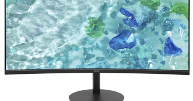 Acer Vero CB343CURJ0 ab sofort verfügbar: Curved-Monitor vereint Webcam, Dockingstation und Netzwerkanschluss